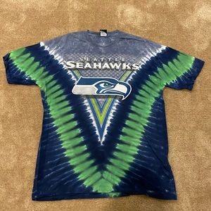 Seattle Seahawks nfl tye dye tshirt XL